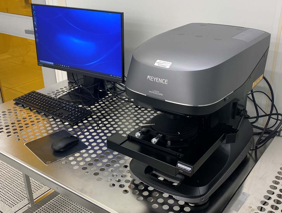 Keyence VK-X3000 3D Surface Profiler at CHEMEON Surface Technology lab